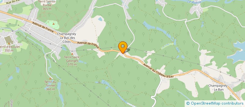 localisation de l'entreprise SCI TITANE  CHAMPAGNEY