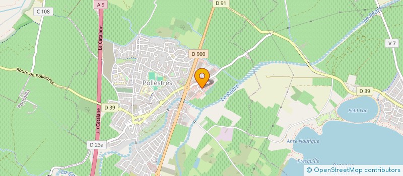 localisation de l'entreprise SCI TITANE  POLLESTRES