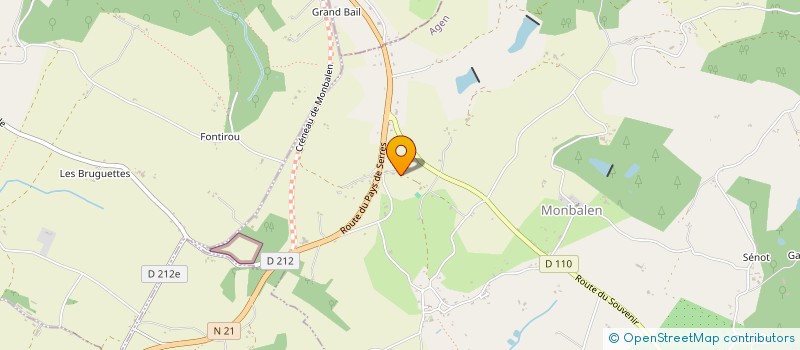 localisation de l'entreprise SCI TITANIA  LAROQUE-TIMBAUT