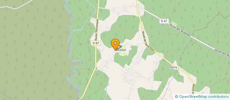 localisation de l'entreprise SCI TITART  SAINTE-EULALIE-EN-BORN