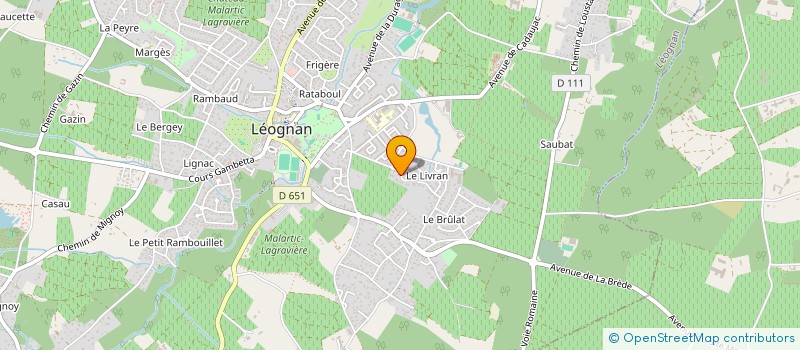 localisation de l'entreprise SCI TITI  LEOGNAN