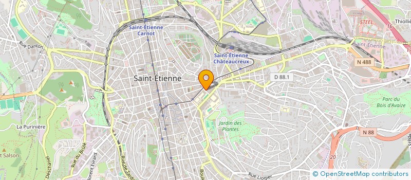 localisation de l'entreprise SCI TITIANE  SAINT-ETIENNE