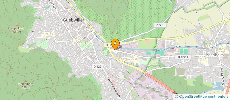 localisation de l'entreprise SCI TITILOLO  GUEBWILLER