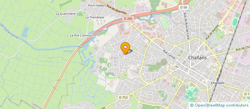 localisation de l'entreprise SCI TITIMOJO à CHALLANS