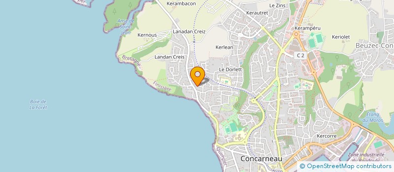 localisation de l'entreprise SCI TITOAN  CONCARNEAU