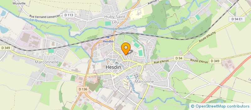 localisation de l'entreprise SCI TITOM  HESDIN