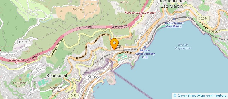 localisation de l'entreprise SCI TITOU à ROQUEBRUNE-CAP-MARTIN