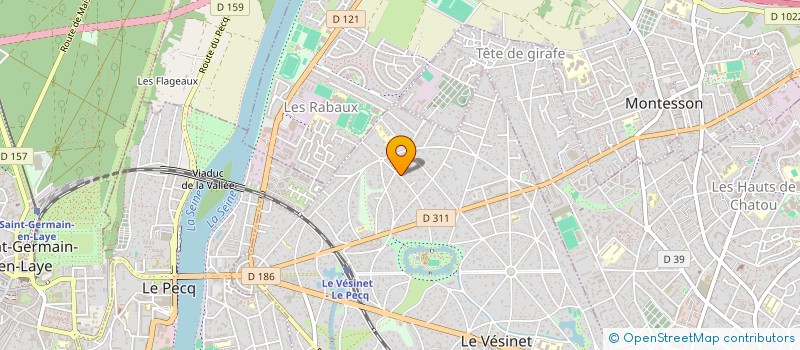 localisation de l'entreprise SCI TITOU  LE VESINET