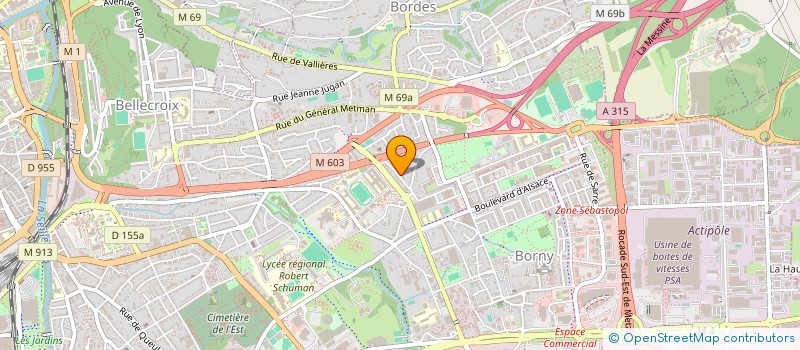 localisation de l'entreprise SCI TITOU  METZ