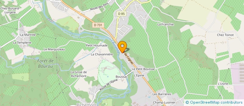 localisation de l'entreprise SCI TITOU  VAL-DE-COGNAC