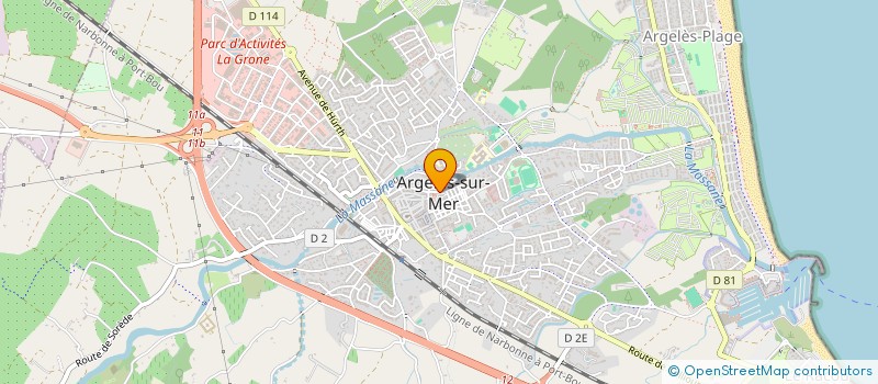 localisation de l'entreprise SCI TITOUMI  ARGELES-SUR-MER