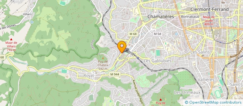 localisation de l'entreprise SCI TIVALU  CHAMALIERES