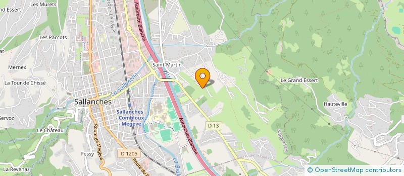 localisation de l'entreprise SCI TIVILLIER à SALLANCHES