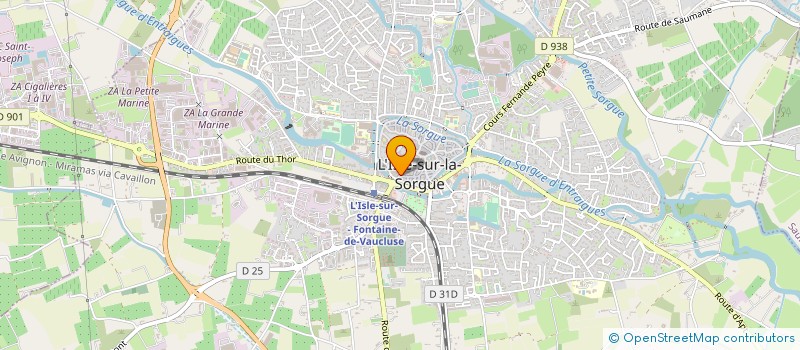 localisation de l'entreprise SCI TIVOLI  L'ISLE-SUR-LA-SORGUE