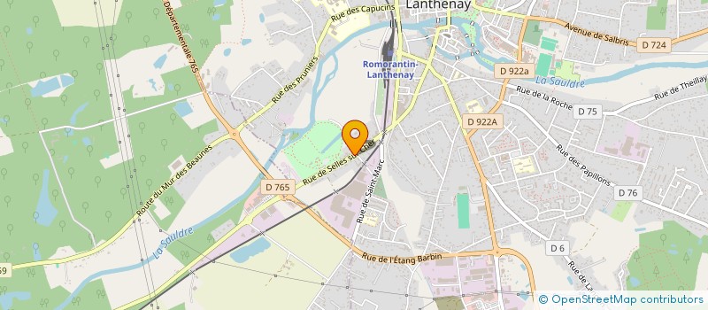 localisation de l'entreprise SCI TIVOLI  ROMORANTIN-LANTHENAY