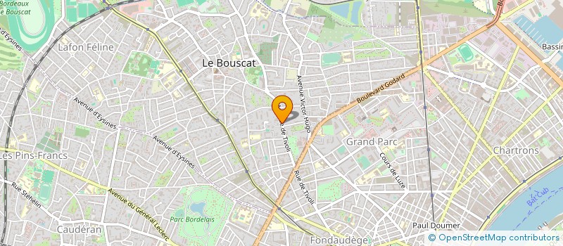 localisation de l'entreprise SCI TIVOLI-MI-COTE  LE BOUSCAT