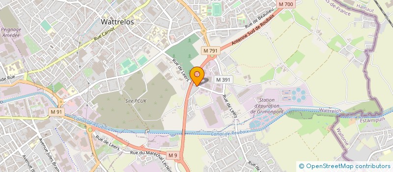 localisation de l'entreprise SCI TIZ & CINZ  WATTRELOS