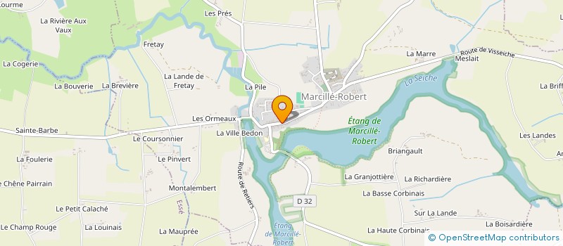 localisation de l'entreprise SCI TIZE INVESTISSEMENT  MARCILLE-ROBERT