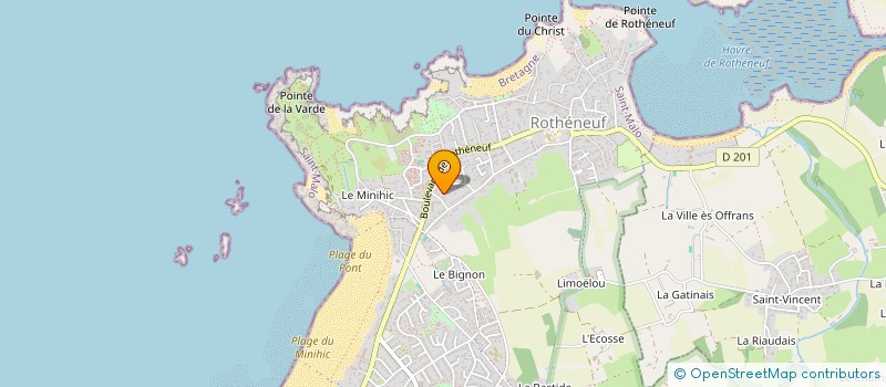 localisation de l'entreprise SCI TIZON TANNERIE  SAINT-MALO