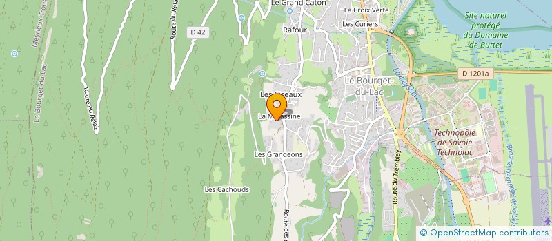 localisation de l'entreprise SCI TIZZANO  LE BOURGET DU LAC