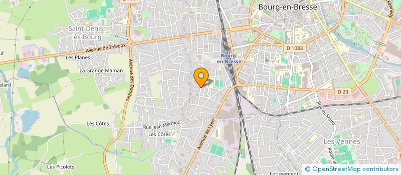 localisation de l'entreprise SCI TJANI à BOURG-EN-BRESSE