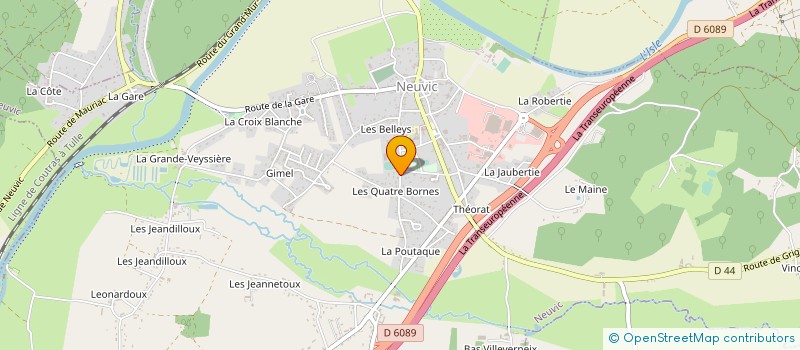 localisation de l'entreprise SCI TJGDJ  NEUVIC