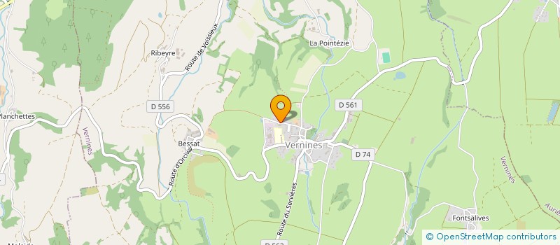 localisation de l'entreprise SCI TJL  VERNINES