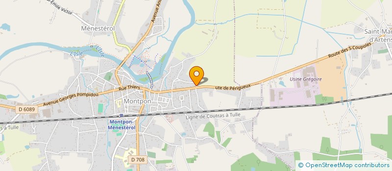 localisation de l'entreprise SCI TJM  MONTPON-MENESTEROL