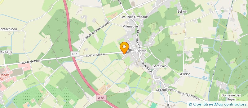 localisation de l'entreprise SCI TJM à BRISSAC LOIRE AUBANCE