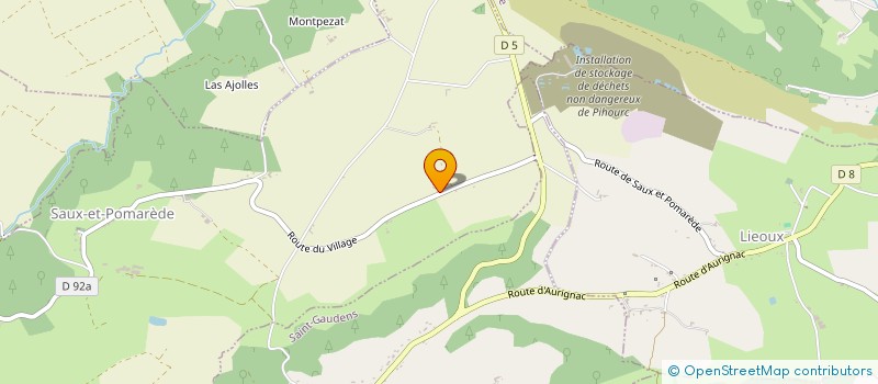 localisation de l'entreprise SCI TJMD  SAUX-ET-POMAREDE