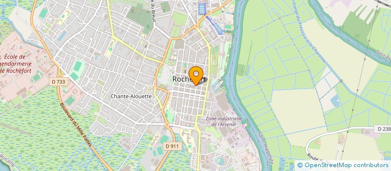 localisation de l'entreprise SCI TK2B  ROCHEFORT