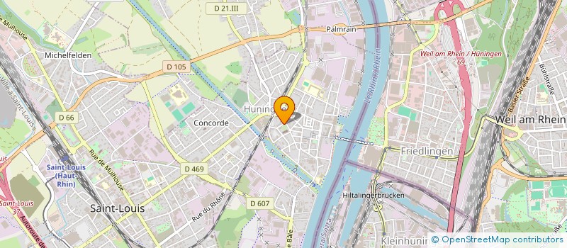 localisation de l'entreprise SCI TL INVEST  HUNINGUE