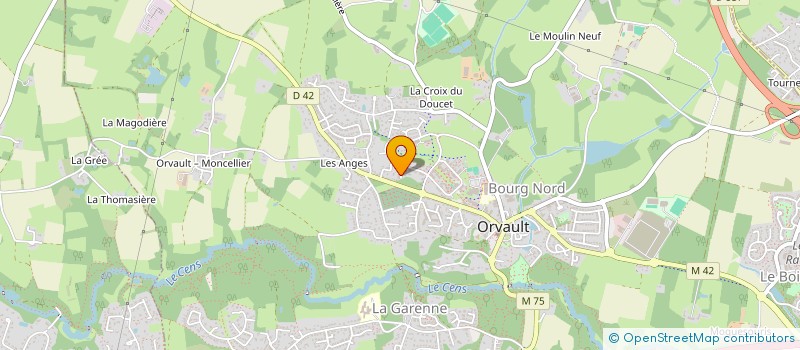 localisation de l'entreprise SCI TL&J à ORVAULT