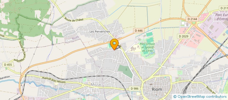 localisation de l'entreprise SCI TLA  RIOM