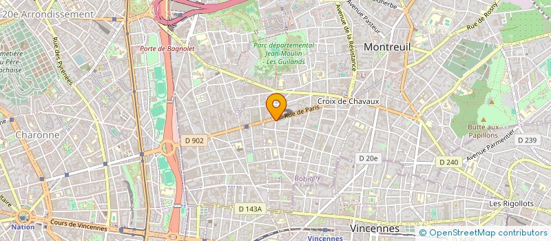 localisation de l'entreprise SCI TLC à MONTREUIL