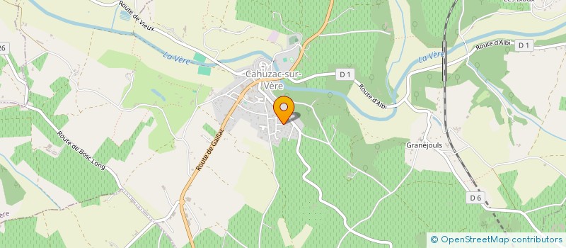 localisation de l'entreprise SCI TLCA 1 ARAGO  CAHUZAC-SUR-VERE