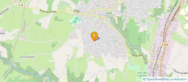 localisation de l'entreprise SCI TLF IMMO 83  CHAPONOST