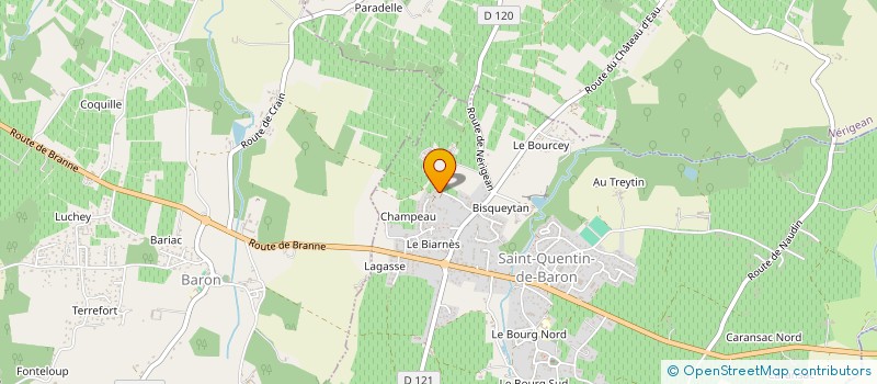 localisation de l'entreprise SCI TLHC  SAINT-QUENTIN-DE-BARON