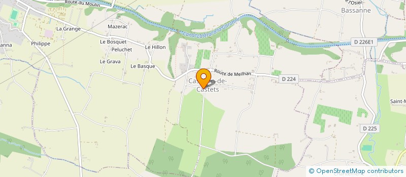 localisation de l'entreprise SCI TLP  CASTETS ET CASTILLON