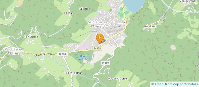 localisation de l'entreprise SCI TLR  CRETS EN BELLEDONNE