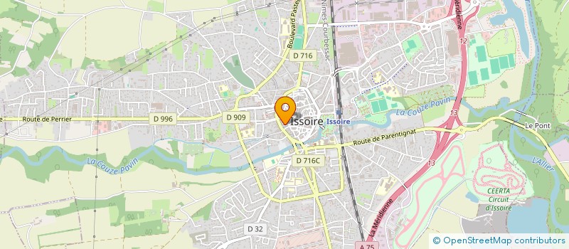 localisation de l'entreprise SCI TLS  ISSOIRE