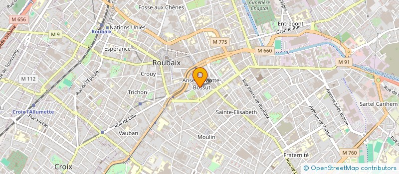 localisation de l'entreprise SCI TLS IMMO  ROUBAIX