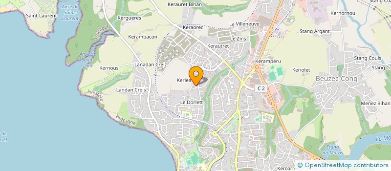 localisation de l'entreprise SCI TLV  CONCARNEAU