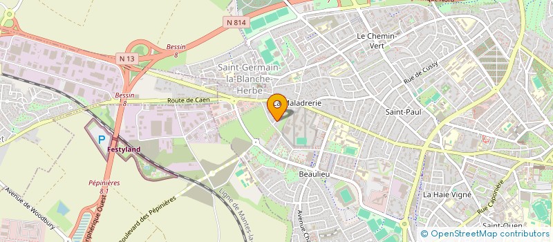 localisation de l'entreprise SCI TM à CAEN