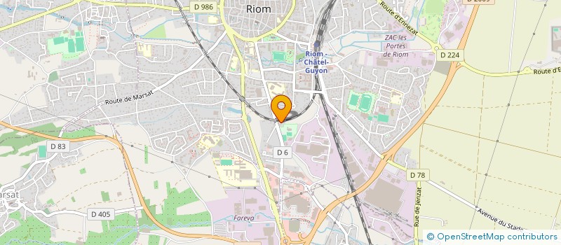 localisation de l'entreprise SCI TM  RIOM