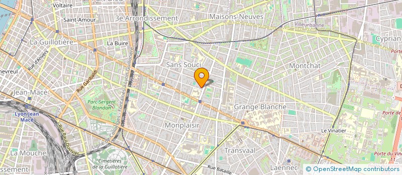 localisation de l'entreprise SCI TM CHASSIEU  LYON