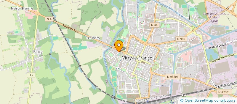 localisation de l'entreprise SCI TM2A à VITRY-LE-FRANCOIS