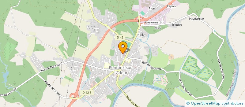 localisation de l'entreprise SCI TM2B  PONTONX SUR L'ADOUR