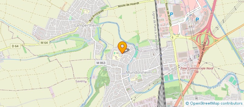 localisation de l'entreprise SCI TM67  MUNDOLSHEIM