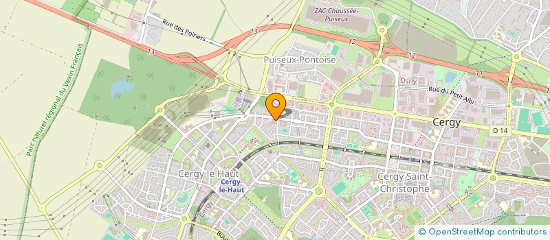 localisation de l'entreprise SCI TMA  CERGY